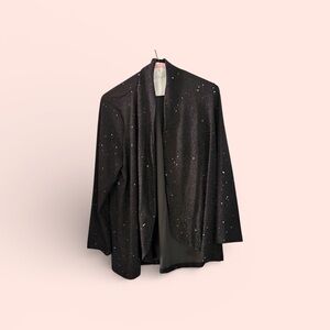 Elegant Black Sequin Women's Jacket